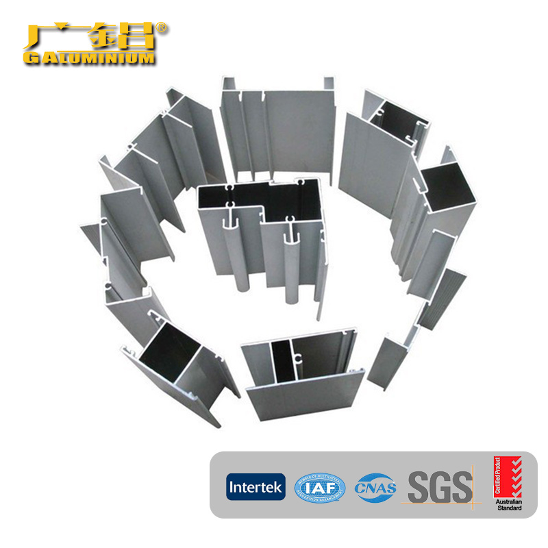 Aluminium sliding window profiles