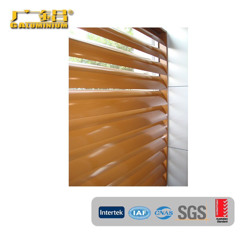 Brown Aluminum Louver Sun Shades