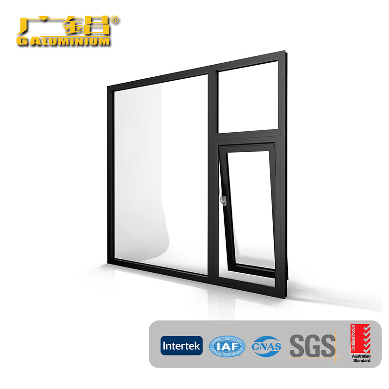 Silver Hardware Aluminum Outside-hung Window