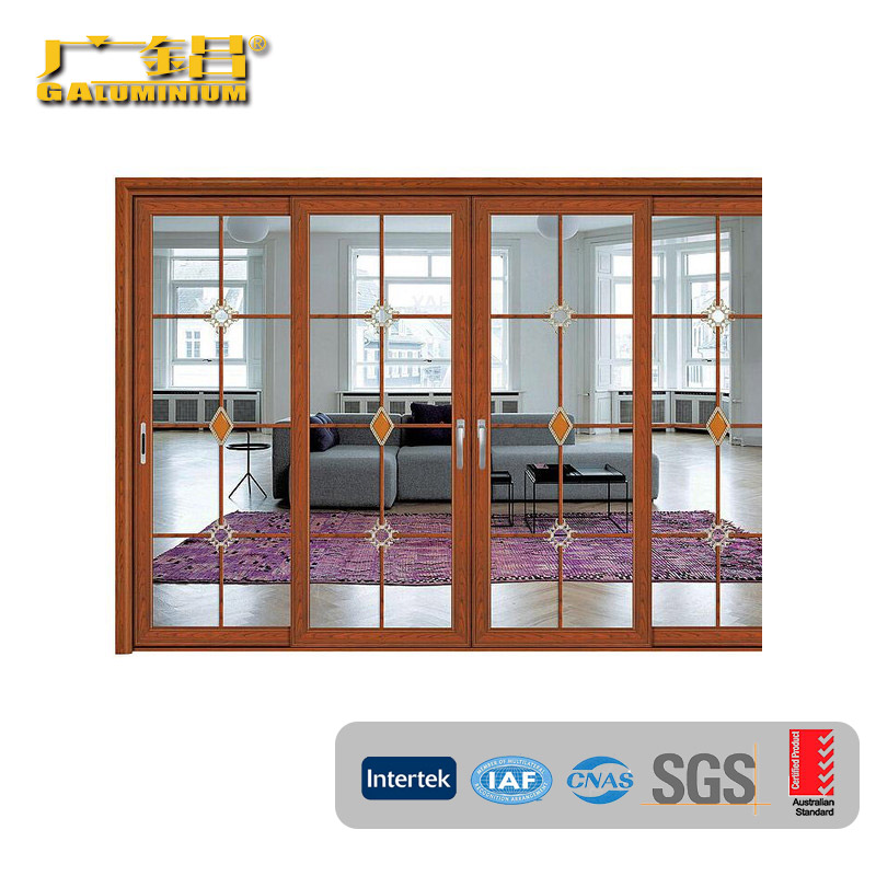 Sliding Door With Wooden Color